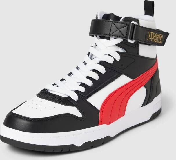 Puma High top sneakers van leer met contrastgarnering model 'Game'