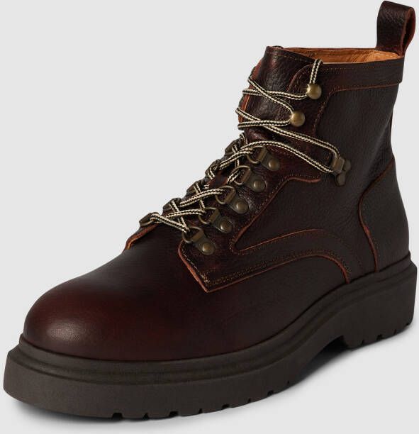 Selected Homme Boots van leer model 'SLHANDY LEATHER HIKING'