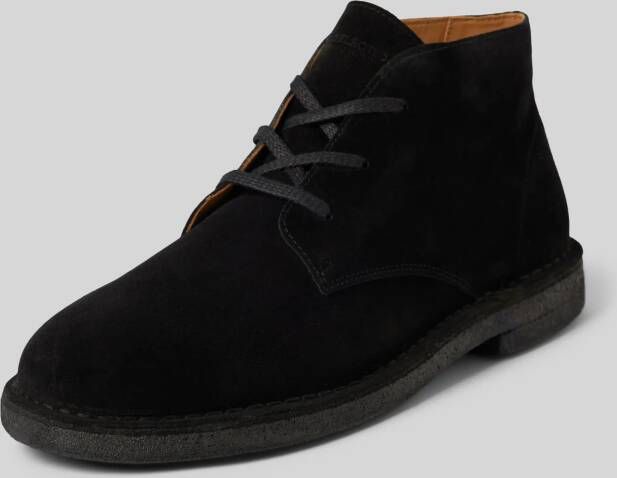 Selected Homme Leren veterschoenen met siernaden model 'RIGA'