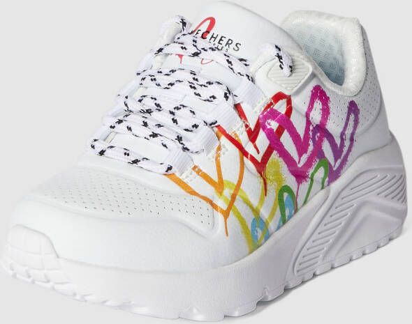 Skechers Sneakers met motiefprint model 'UNO LITE- LOVE BRIGHTS'