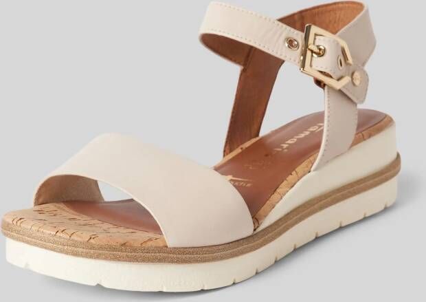 tamaris Leren sandalen met doornsluiting