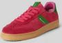 Tamaris Leren sneakers met labelprint - Thumbnail 1