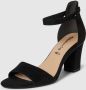 Tamaris Sandalen met hak zwart Imitatiesuede Dames - Thumbnail 3