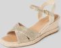 Tamaris Gouden Glitter Sandalette Sleehak Multicolor Dames - Thumbnail 5