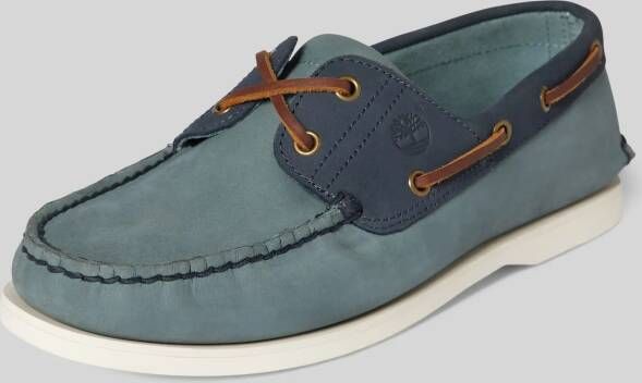 Timberland Mocassins van leer met labeldetail model 'CLASSIC'