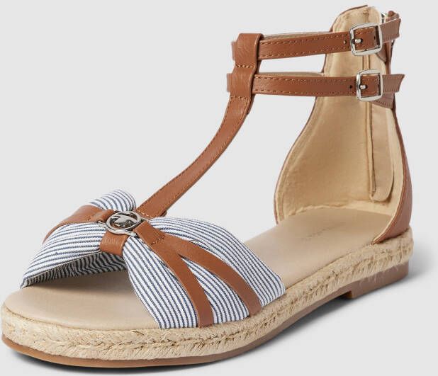 Tom Tailor Sandalen met labeldetail model 'Gladiator'