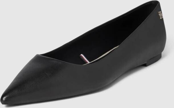 Tommy Hilfiger Ballerina's met labelapplicatie model 'ESSENTIAL POINTED'