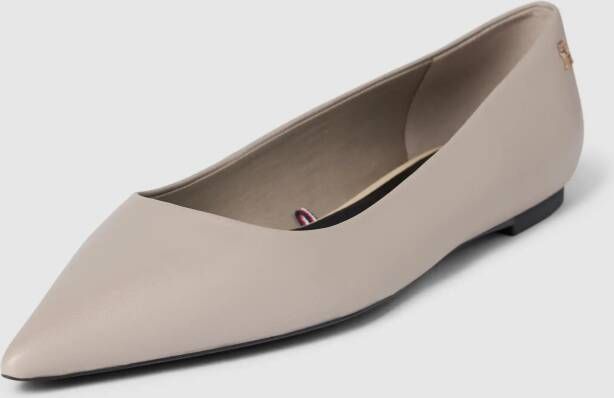 Tommy Hilfiger Ballerina's met labelapplicatie model 'ESSENTIAL POINTED'