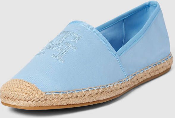 Tommy Hilfiger Espadrilles met labelstitching model 'EMBROIDERED'