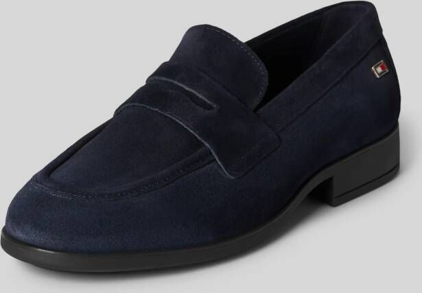 Tommy Hilfiger Leren loafers met labelapplicatie model 'FLAG'