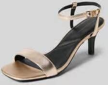 Tommy Hilfiger Leren sandalen in metallic