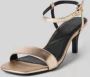 Tommy Hilfiger Leren sandalen in metallic - Thumbnail 1