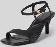 Tommy Hilfiger Leren sandalen met gelabelde sluiting