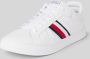 Tommy Hilfiger Sneakers ICON COURT LTH STRIPES veterschoenen vrijetijdsschoen lage schoen met gewatteerde schaprand - Thumbnail 3