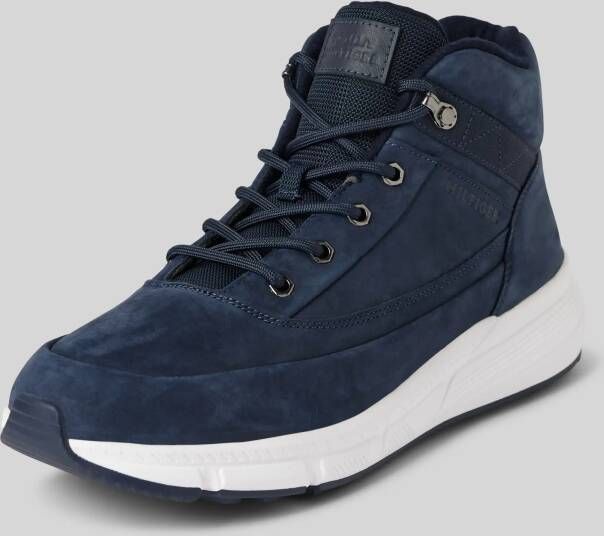 Tommy Hilfiger Leren sneakers met labelpatch model 'WARM NUBUCK'