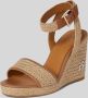 TOMMY HILFIGER Espadrilles Dames Th Rope High Wedge Maat: 36 Materiaal: Textiel Kleur: Beige - Thumbnail 4