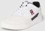 Tommy Hilfiger Verhoogde Cupsole Lederen Sneakers White Heren - Thumbnail 3