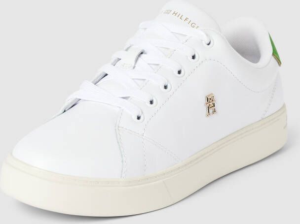 Tommy Hilfiger Sneakers van leer met labeldetail in metallic model 'ELEVATED'