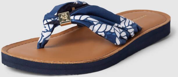 Tommy Hilfiger Teenslippers met labeldetail model 'ELEVATED'