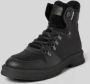 Tommy Hilfiger Veterboots van leer met labelpatch - Thumbnail 1