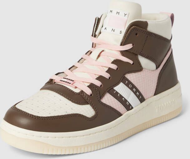 Tommy Jeans High top sneakers met labeldetail model 'RETRO BASKET'