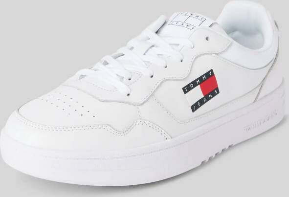 Tommy Jeans Leren sneakers met labeldetails model 'CUPSOLE LEATHER'