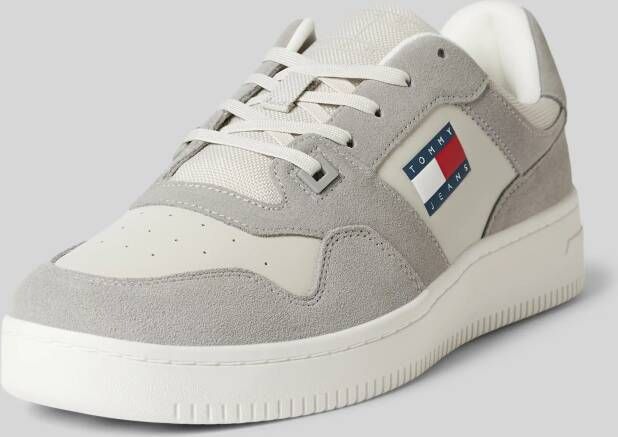 Tommy Jeans Leren sneakers met labelpatch model 'BASKET'