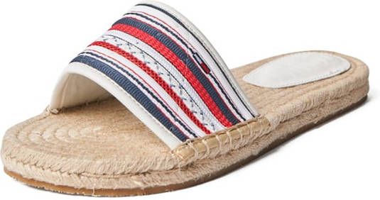 Tommy Jeans Slippers met streepmotief