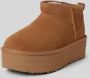 UGG Vachtlaarzen Dames W Classic Ultra Mini Platform Maat: 36 Materiaal: Suède Kleur: Cognac - Thumbnail 6