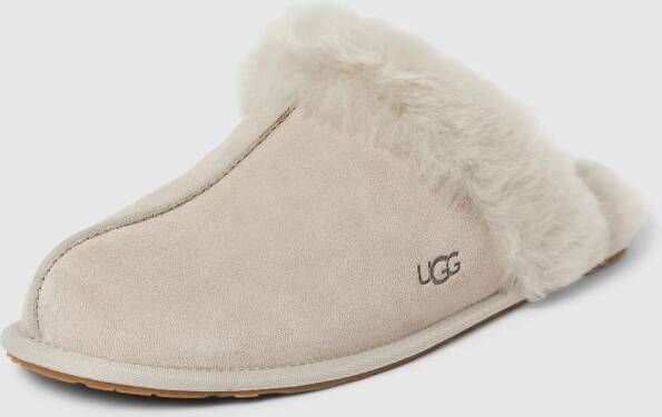 Ugg Huisschoenen van leer met label in reliëf model 'SCUFFETTE'