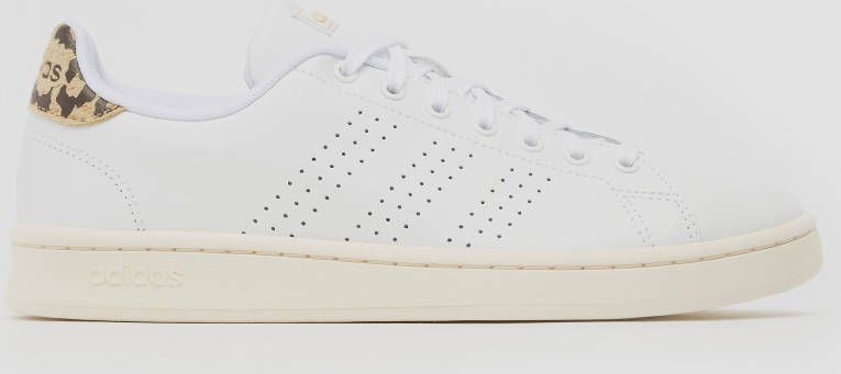 Adidas advantage sneakers wit goud dames