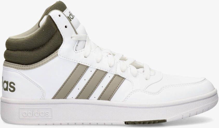 Adidas hoops 3.0 mid sneakers wit bruin heren