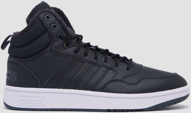 Adidas hoops 3.0 mid wtr sneakers zwart heren