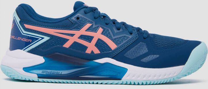 ASICS gel challenger 13 clay tennisschoenen blauw wit dames