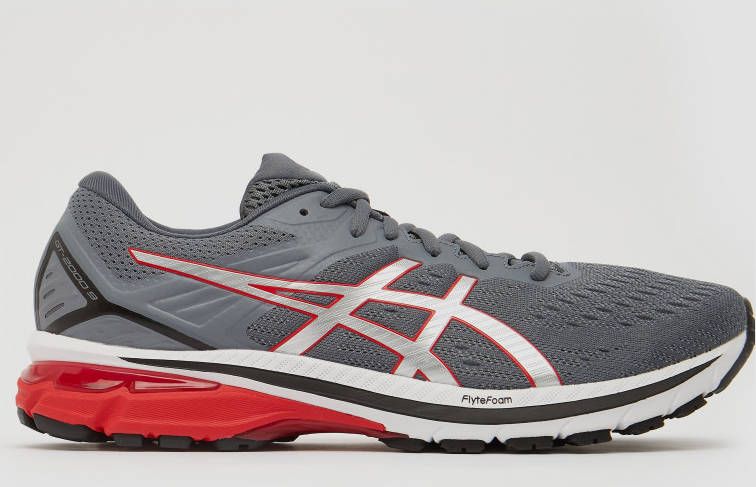 ASICS gt-2000 9 hardloopschoenen grijs rood heren