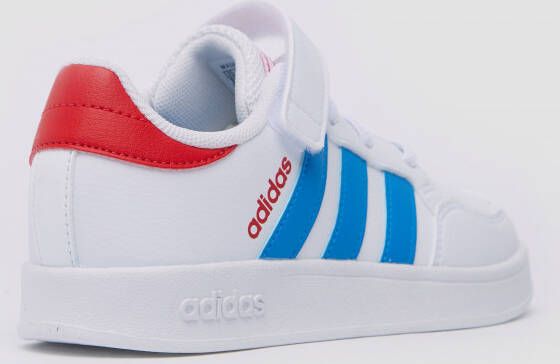 Adidas breaknet el c sneakers wit rood kinderen