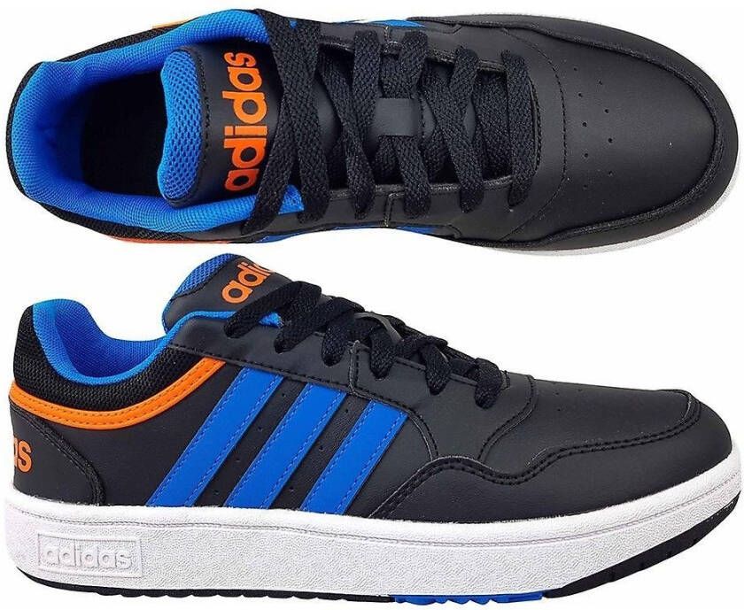 Adidas hoops 3.0 sneakers zwart oranje kinderen