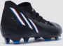 Adidas Predator Edge.3 Firm Ground Voetbalschoenen Core Black Cloud White Vivid Red Dames - Thumbnail 8