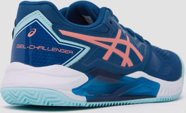 ASICS gel challenger 13 clay tennisschoenen blauw wit dames