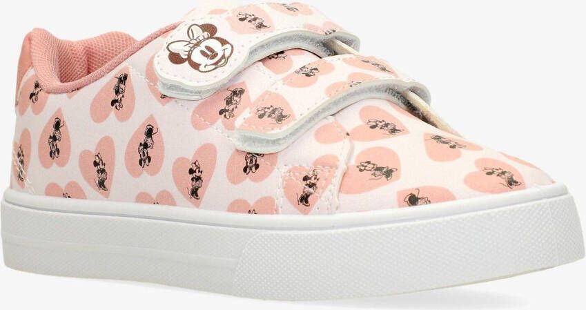 LICENSE minnie cupsole classic sneakers wit roze kinderen