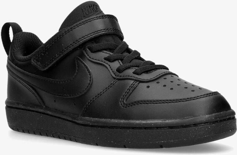 Nike court borough low recraft classic sneakers zwart kinderen