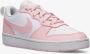 Nike court borough low recraft sneakers wit roze kinderen - Thumbnail 3