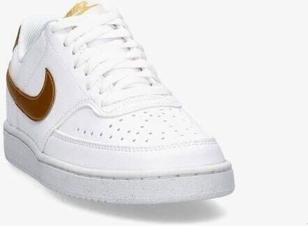 Nike court vision low sneakers wit goud dames