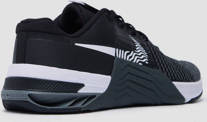 Nike metcon 8 sportschoenen zwart wit heren