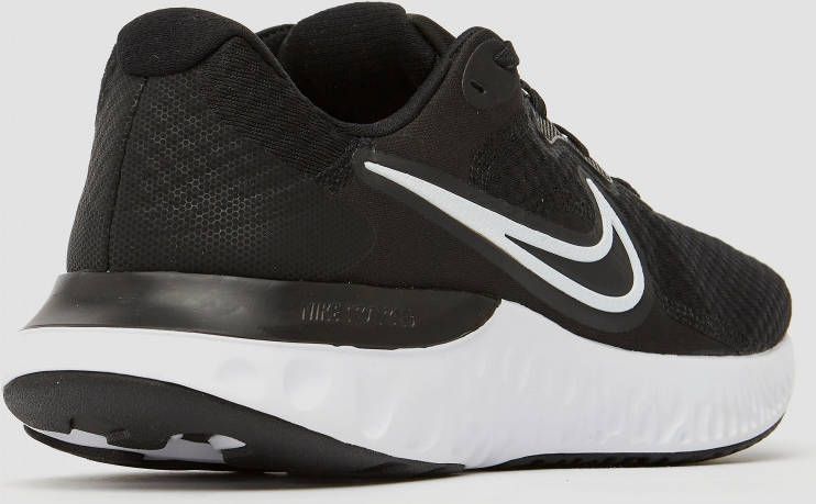 Nike renew run 2 hardloopschoenen zwart wit heren