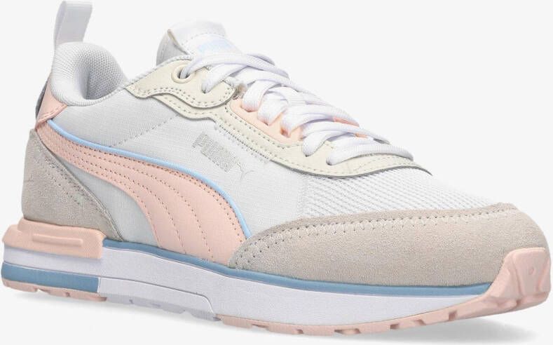 Puma r22 sneakers wit roze dames