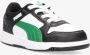 Puma Rebound Joy Lo AC sneakers zwart wit groen Imitatieleer 24 - Thumbnail 11