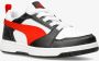 Puma rebound v6 low sneakers wit zwart kinderen - Thumbnail 4