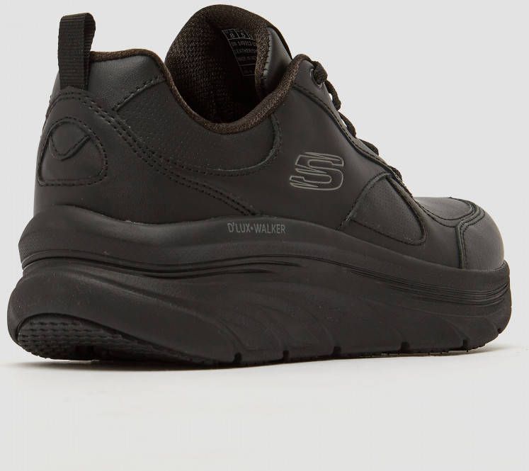 Skechers lux walker leather hardloopschoenen zwart dames