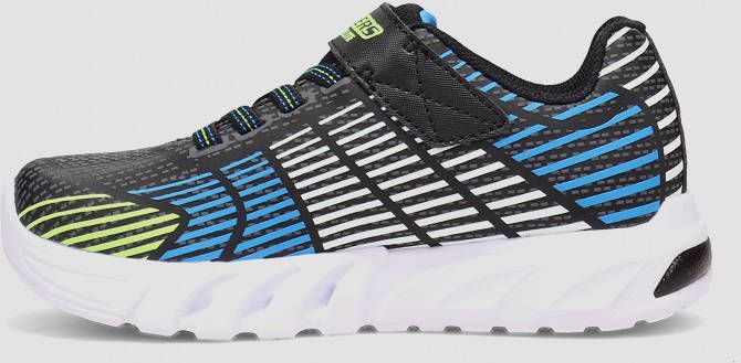 Skechers flex glow elite sneakers zwart groen kinderen